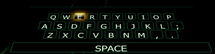 3D風キーボード（SPACE行含む）